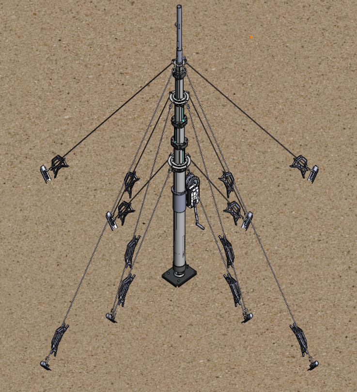 Мачта в развернутом виде